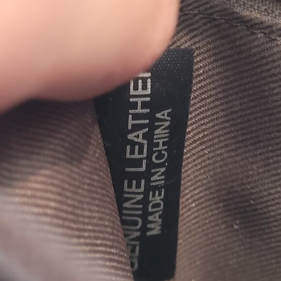 Vintage Fossil Leather Cargo Crossbody Bag Purse Organizer Mini Small 6.5x8 EUC - Picture 8 of 9